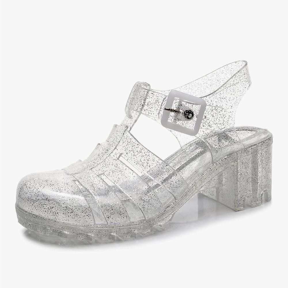 NEW Stylish Glitter Jelly Sandals